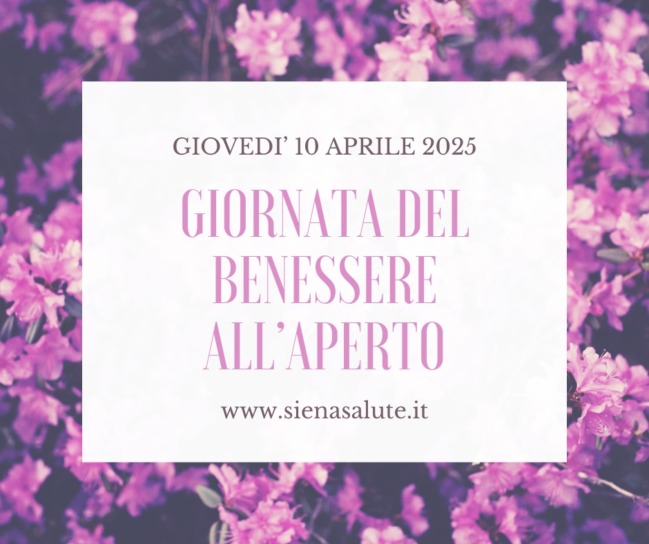 Giornata del benessere all’aperto giovedì 10 aprile all’Orto dei Pecci a Siena!
